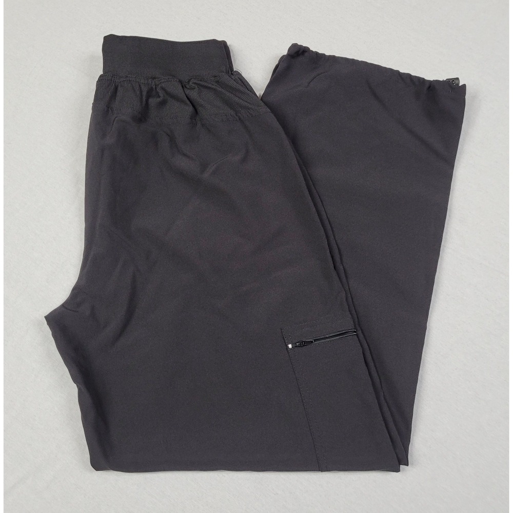 Scrubaid Performance 4-Way Stretch Black Scrub Pants Tapered Fit Women's L 14/16